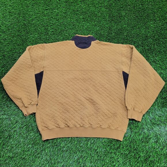 Vintage 90s MOD Sweater Large 21x24 Brown - Picture 4 of 13